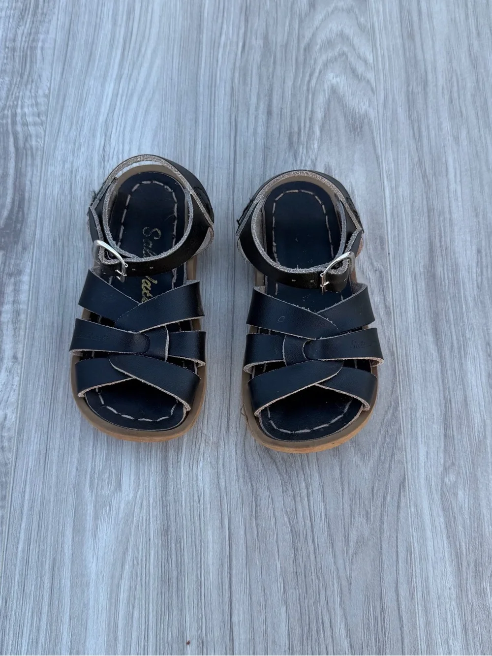 Salt Water Original  Sandals in Black - Little Kid